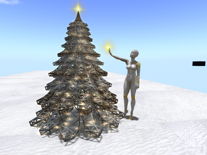  xmas openwork tree