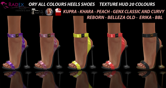 RADEX Mesh Ory All Colours Heels Shoes