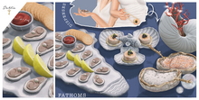 Dahlia - Fathoms - FATPACK , Oysters Dispensers, Scallops Dispenser, Shell Vase, Salt Dishes - guest server, wearable