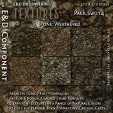 [SW014] 6 Rough, Cracked Stone Rock Surface Textures from E&D ENGINEERING