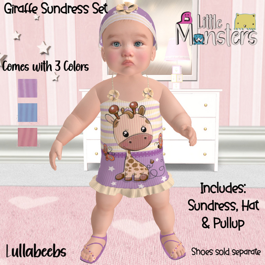 *LM* Giraffe Sundress Set V2   Boxed Hud