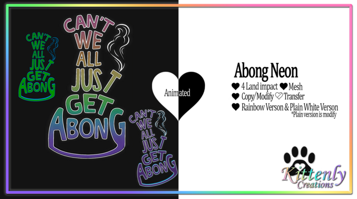 Kittenly Creations - Abong Neon