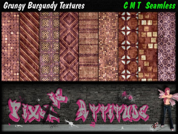 Grungy Burgundy Textures