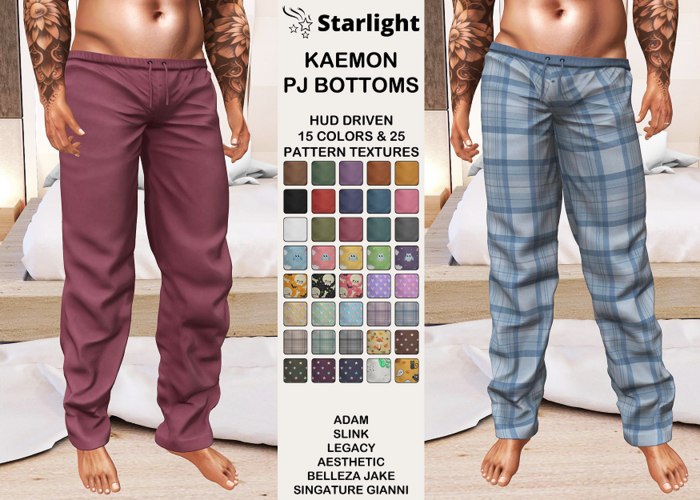 :: SA ::  Kaemon - Mens Pyjama Bottoms with HUD
