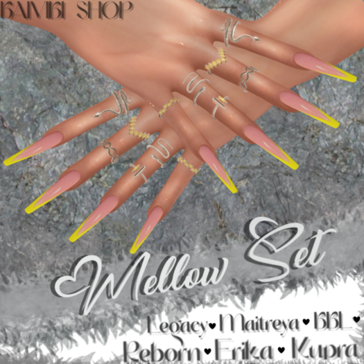 Mellow - Coffin Nail Set