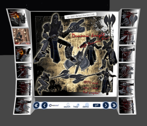 H&S DEMONIC WEAPONS AND ARMOR VENDOR
