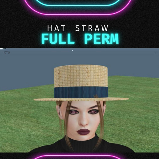 [MB] hat  straw Ful Perm