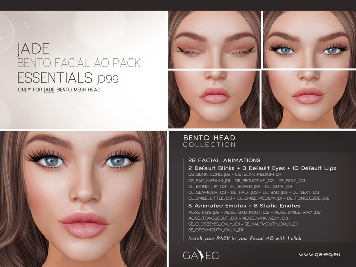 [GA.EG] Jade Bento Facial AO Pack - JD99 Essentials