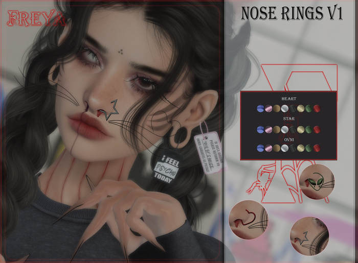FREYA// nose rings V1
