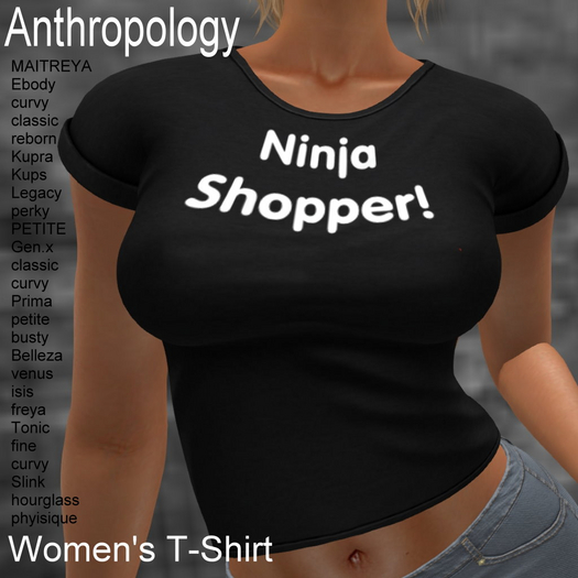 Ninja Shopper Women's T-Shirt (WTTA)