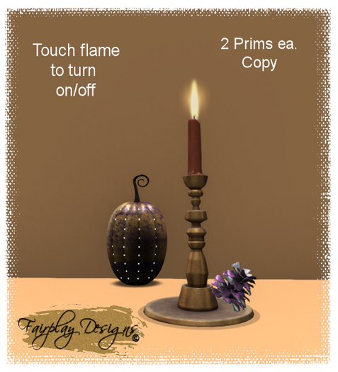 ~ Autumn Candle w Decorative Pumpkin