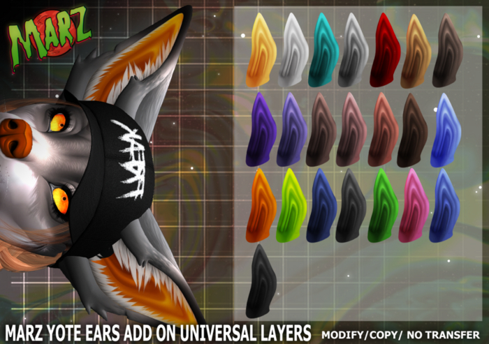 MARZ, Yote Inner Ear Colors (ADD ON)