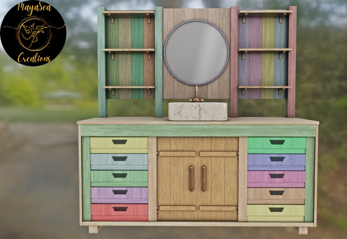 Colorfull Mobile Sink Full Perm Mesh ♥