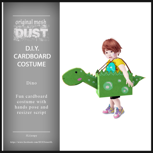 DUST: Cardboard Dino Costume