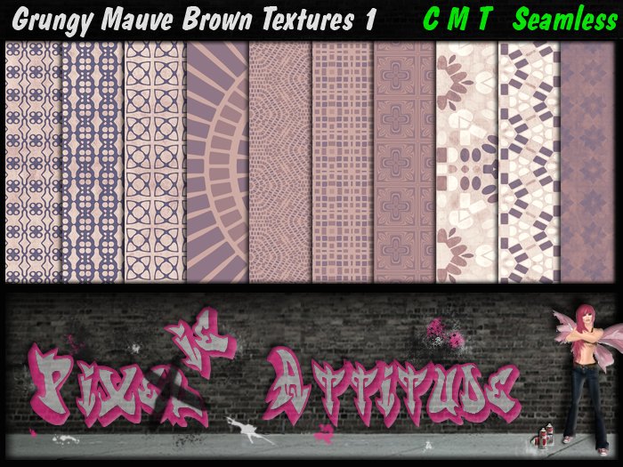 Grungy Mauve Brown Textures