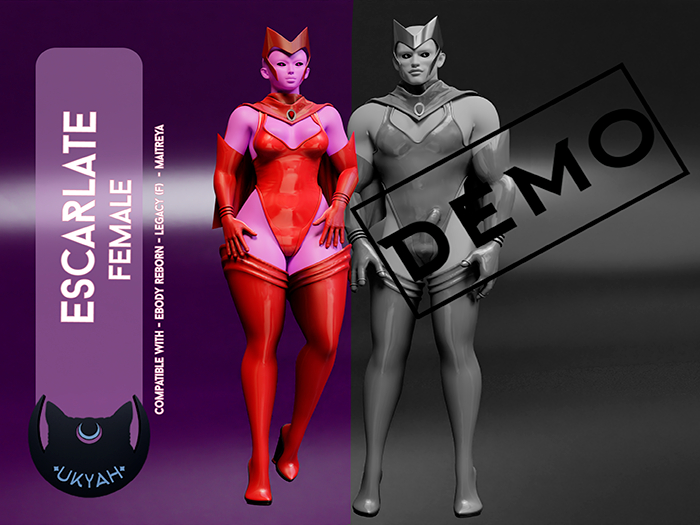 ~UKYAH~ Escarlate Set fantasy - Female (DEMO) - UNPACK