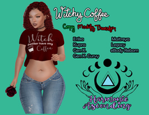 [HA] Witchy Coffee Tee Garnet