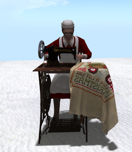22 mrs santa sewing