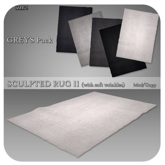 Izzie's - Sculpted Rug II Greys Pack (discounted)