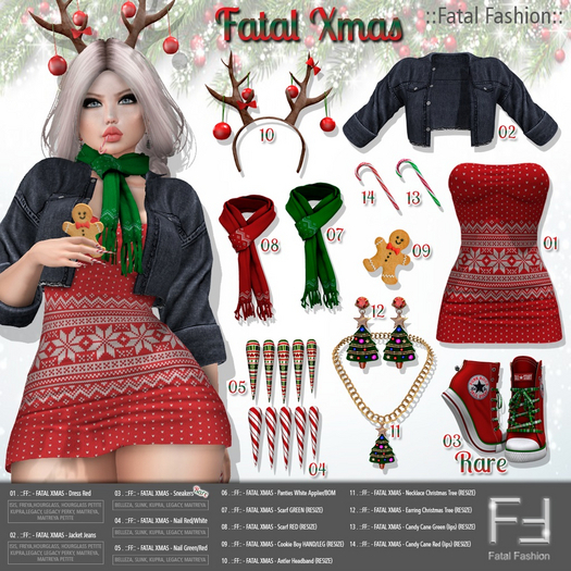 03 . ::FF:: - FATAL XMAS - Sneakers RARE - BELLEZA