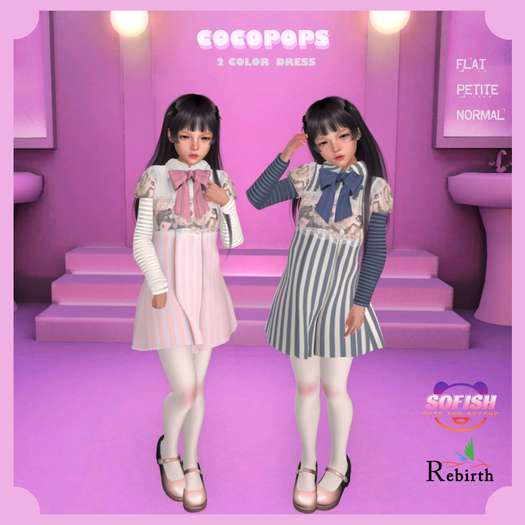 SOFISH // COCOPOPS Dress // 2 Color Pack