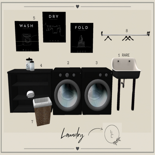 01 ILL Laundry Sink RARE