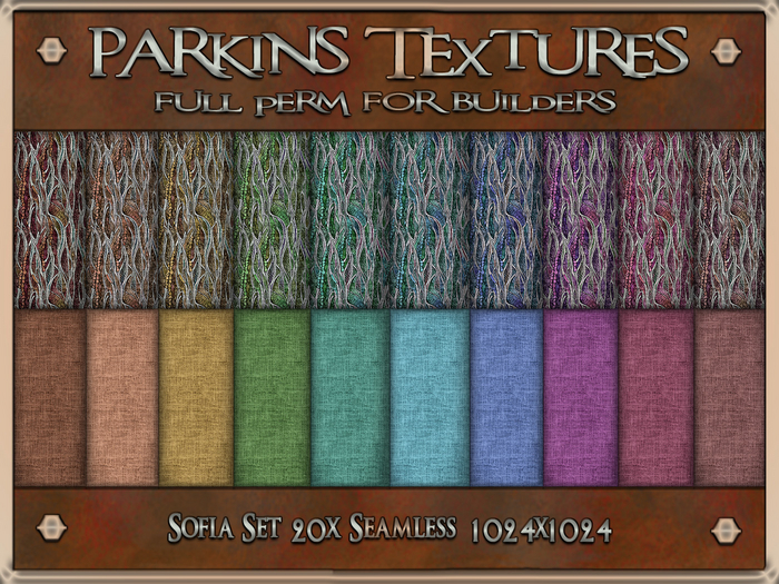 Parkins Textures - Sofia Set - 20x Full Perm Seamless 1024x - Fabric, Cloth, Clothing, Fall, Autumn, Gold, Furnishings