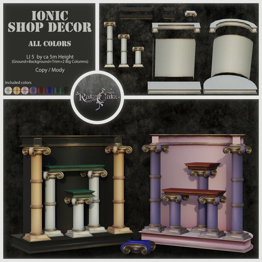 .: RatzCatz :. Ionic Shop Decor - All Colors