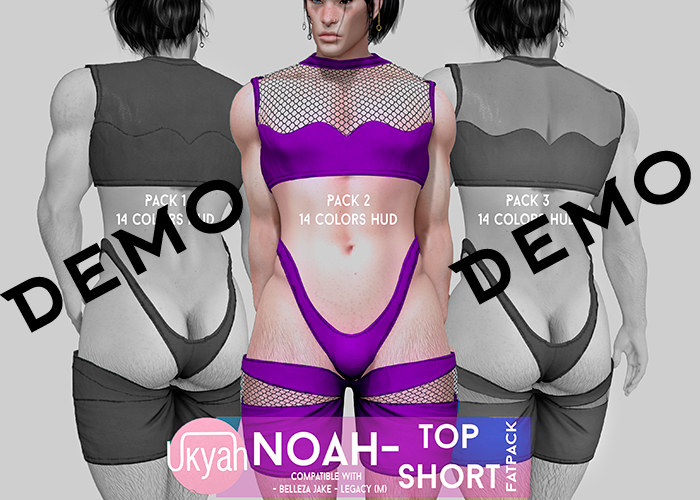 ~UKYAH~ Noah Top/Short - Fishnet colors - DEMO (Unpack)