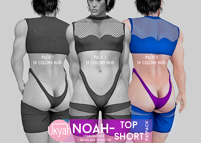 ~UKYAH~ Noah Top/Short - Tranparent colors 