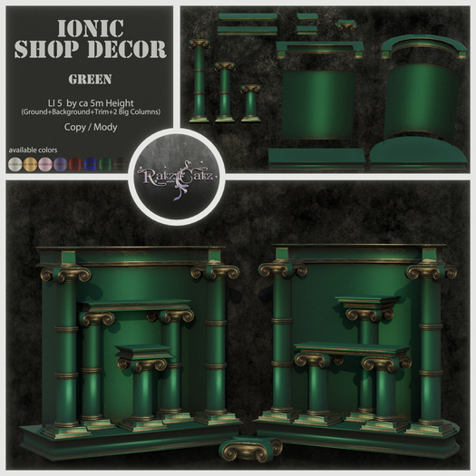 .: RatzCatz :. Ionic Shop Decor - green