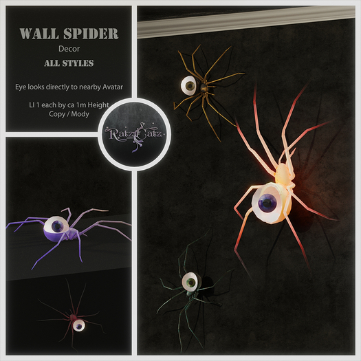 .: RatzCatz :. Wall Spider Decor _All Styles