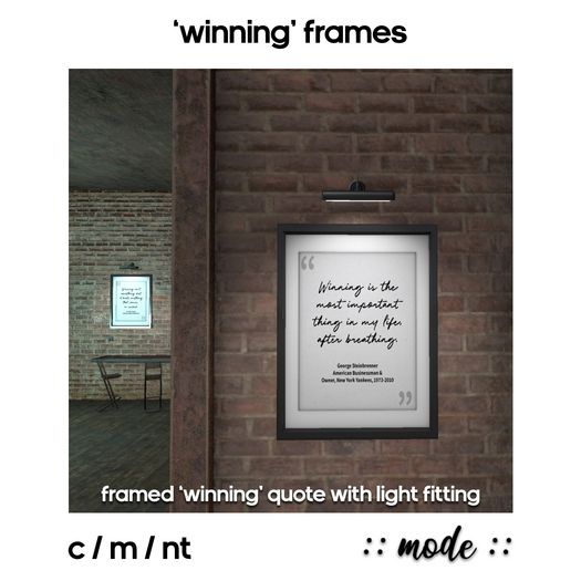::mode:: Winning Frame -Steinbrenner [Box]