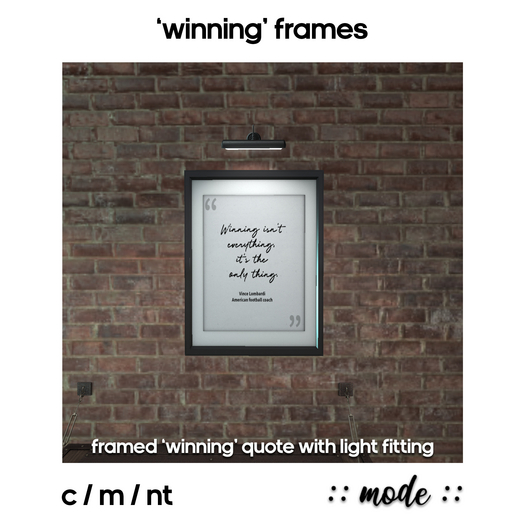 ::mode:: Winning Frame - Lombardi