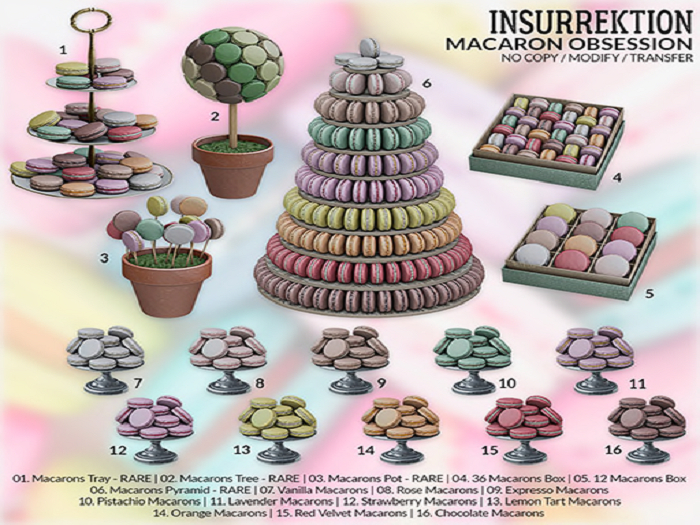 01. [IK] Macaron Obsession - Macaron Tray - RARE