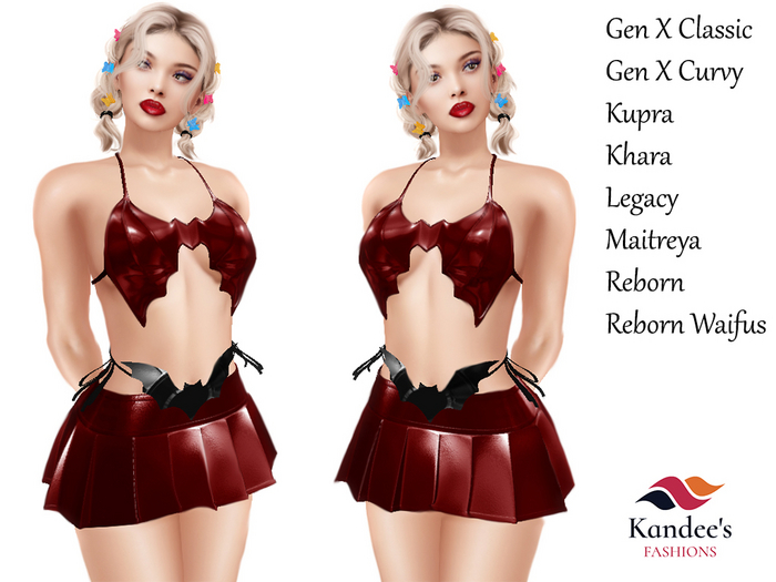 Red Bat Girl Dress