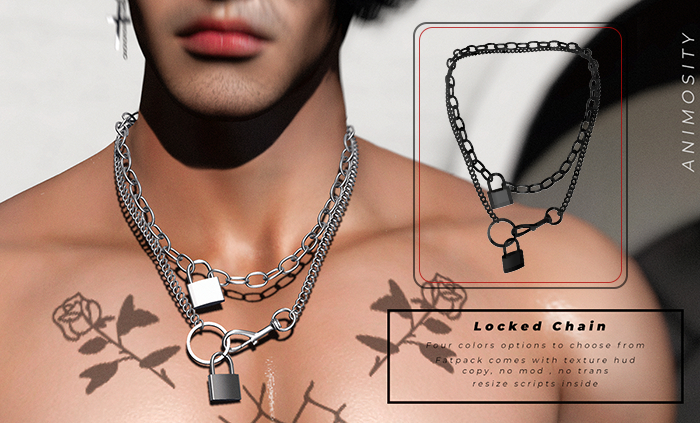Animosity - Locked Chain GUN METAL 