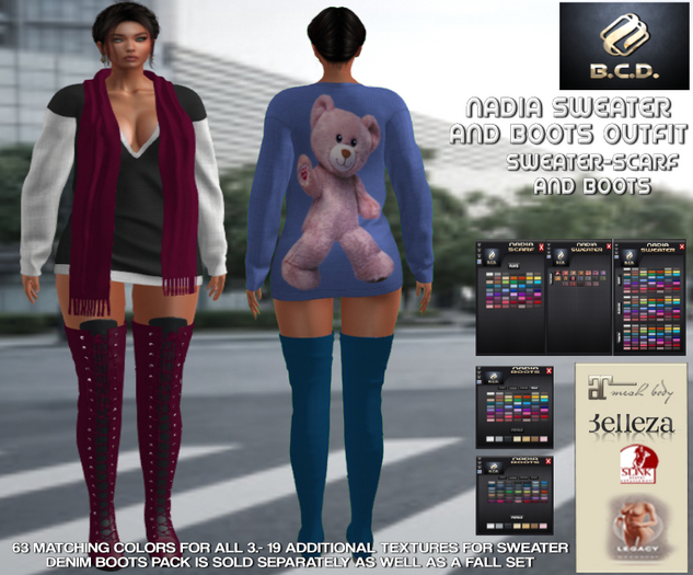 BCD Nadia Sweater And Boots Outfit DEMOS