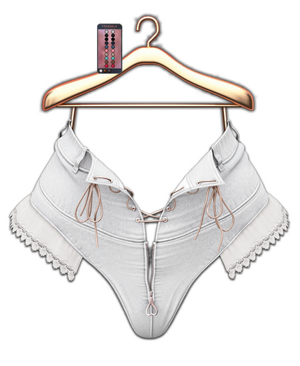 FRANSELA: "Mya" Shorts White