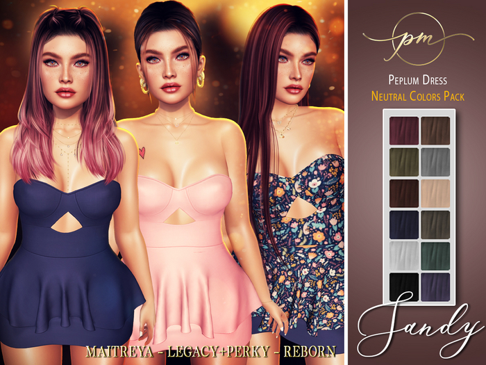 :: pm :: Sandy Dress NEUTRALS PACK