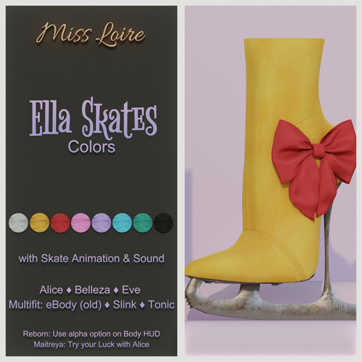 .: Miss Loire :. Booties *Ella* Skates  *Colors* (wear2unpack)