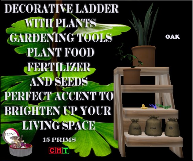 PDN: DECORATIVE LADDER OAK BOXED