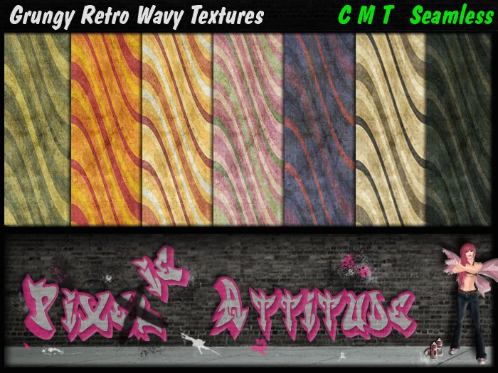 Grungy Retro Wavy Textures