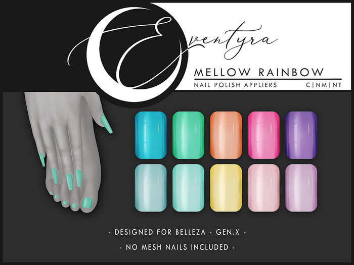 Eventyra - GenX Nail HUD - Mellow Rainbow