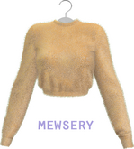 #Mewsery Fuzzi Top{Champagne}