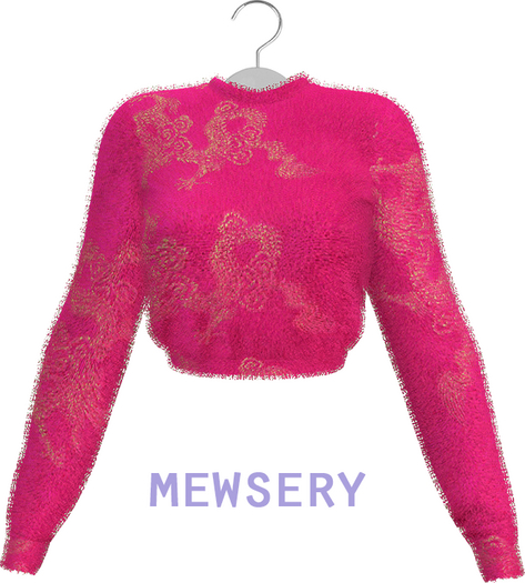 #Mewsery Fuzzi Top{Dragon.Pink}