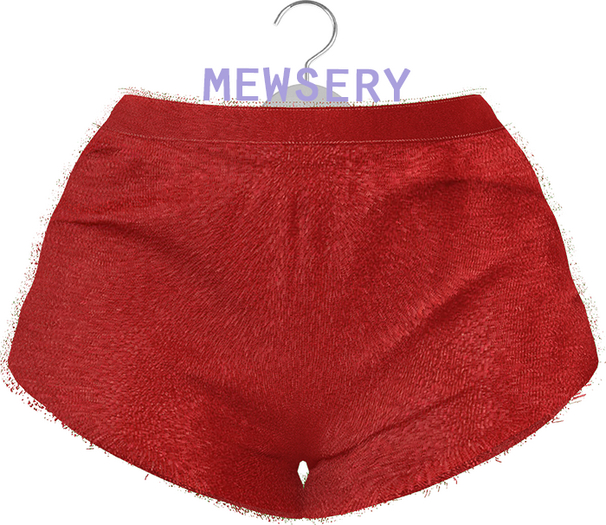 #Mewsery Fuzzi Shorts{Ruby}