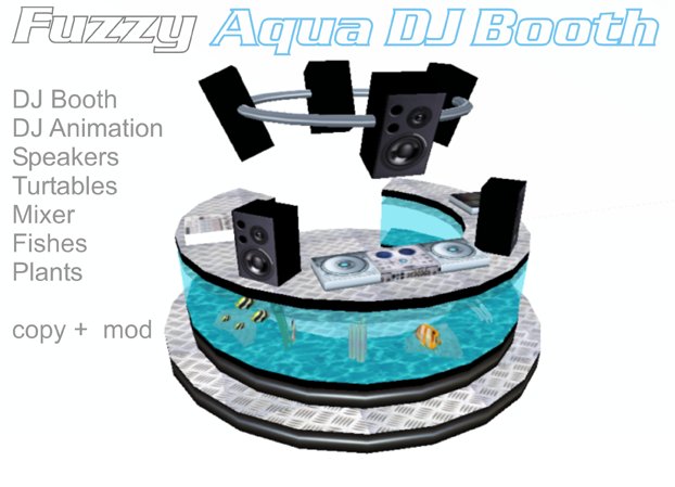 Fuzzy Aquarium DJ Booth + DJ Animation
