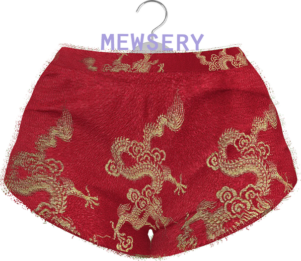 #Mewsery Fuzzi Shorts{Dragon.Ruby}