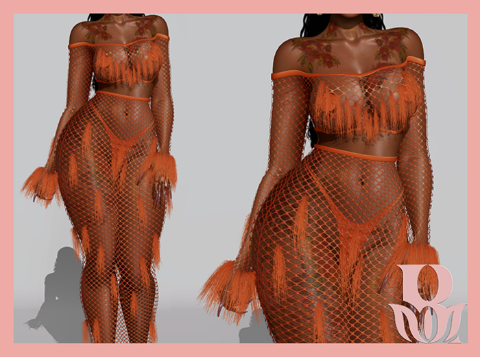 Rosary. Chrissy . Set Orange